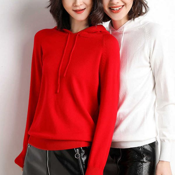 women's sweaters hooded solid autumn kintted jumper long sleeve female sweater casual plus size lady pullover for women outwear l7dq, White;black
women's sweaters hooded solid autumn kintted jumper long sleeve female sweater casual plus size lady pullover for women outwear l7dq, White;black