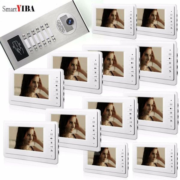 smartyiba video intercom 3 to 12 multi apartment building door phone system with rfid ir camera 1000tvl bell phones
smartyiba video intercom 3 to 12 multi apartment building door phone system with rfid ir camera 1000tvl bell phones