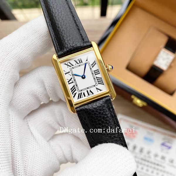 2021 luxury tank solo ladies brand quartz diamond watches joker leather strap girls wristwatches classic square santos womens watch 24*31mm, Silver
2021 luxury tank solo ladies brand quartz diamond watches joker leather strap girls wristwatches classic square santos womens watch 24*31mm, Silver