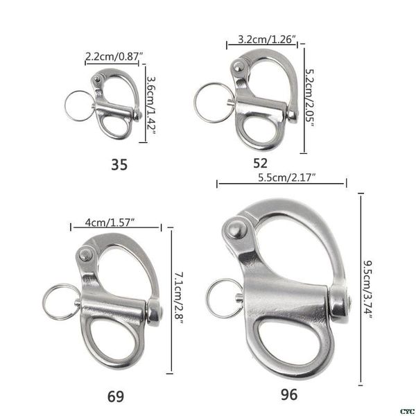 stainless steel rigging sailing fixed bail snap shackle eye hook sailboat boat yacht outdoor living cords, slings and webbing
stainless steel rigging sailing fixed bail snap shackle eye hook sailboat boat yacht outdoor living cords, slings and webbing
