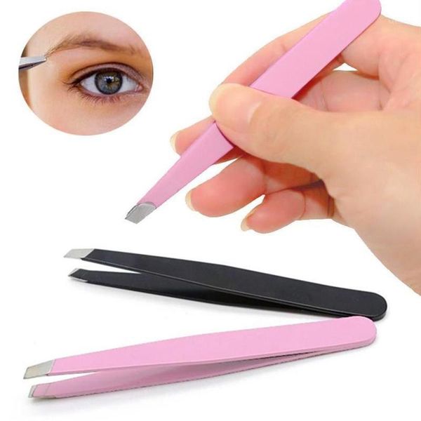 eyebrow tweezer hair beauty slanted puller black pink steel eye brow clips removal makeup tool tools & stencils1
eyebrow tweezer hair beauty slanted puller black pink steel eye brow clips removal makeup tool tools & stencils1