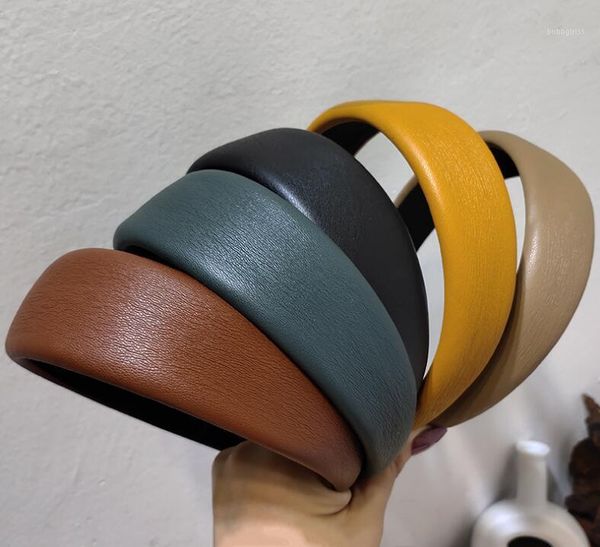 textured pu press hair wide-brimmed hairbands retro all-match outer wear sponge simple accessories1
textured pu press hair wide-brimmed hairbands retro all-match outer wear sponge simple accessories1