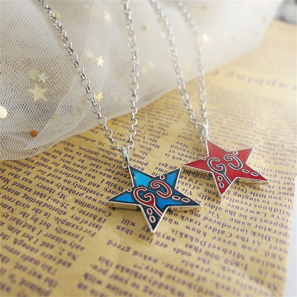 pointed star necklace male hip hop personality couple pendant red star gift for friends jewel luxury_wtr3, Silver
pointed star necklace male hip hop personality couple pendant red star gift for friends jewel luxury_wtr3, Silver
