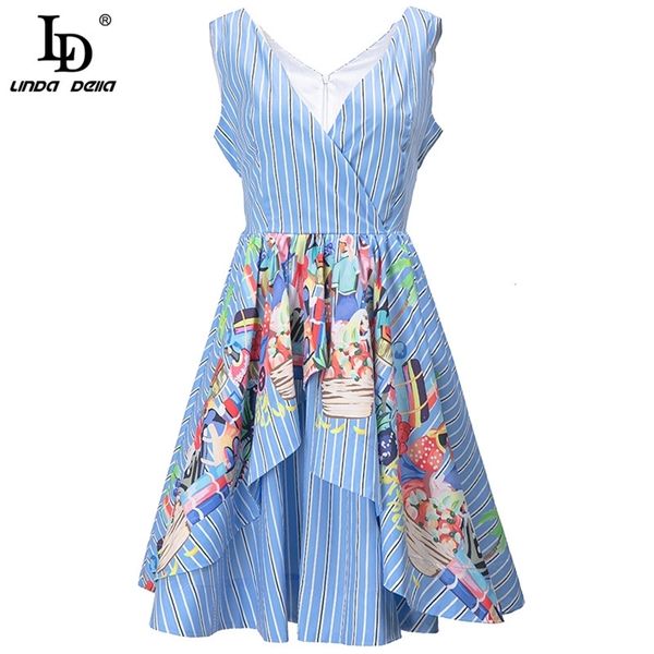women elegant ruffles irregular mini dress designer lady v-neck gorgeous striped floral print vintage 210522, Black;gray
women elegant ruffles irregular mini dress designer lady v-neck gorgeous striped floral print vintage 210522, Black;gray