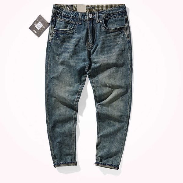 men's jeans, vintage american direct cut, pencil scissors, very fashionable, autumn and winter 2021 series, Blue
men's jeans, vintage american direct cut, pencil scissors, very fashionable, autumn and winter 2021 series, Blue