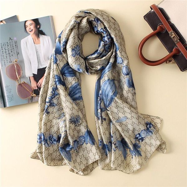 scarves yulaili multicolor 100% silk scarf fashion floral design long women summer beach shawl winter 180*90cm, Blue;gray
scarves yulaili multicolor 100% silk scarf fashion floral design long women summer beach shawl winter 180*90cm, Blue;gray