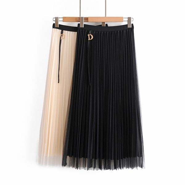 spring summer women skirts with belt lace princess fairy style 2 layers voile tulle skirt bouffant puffy 210524, Black
spring summer women skirts with belt lace princess fairy style 2 layers voile tulle skirt bouffant puffy 210524, Black