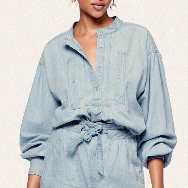 blouses denim shirt women spring autumn sleeve round collar cotton buttons up chic blouse casual vintage loose retro shirts, White
blouses denim shirt women spring autumn sleeve round collar cotton buttons up chic blouse casual vintage loose retro shirts, White
