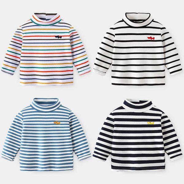 spring autumn winter 2 3 4 6 8 10 years cartoon high neck pullover basic turtleneck striped soft t-shirt for kids baby boy 210529, Blue
spring autumn winter 2 3 4 6 8 10 years cartoon high neck pullover basic turtleneck striped soft t-shirt for kids baby boy 210529, Blue