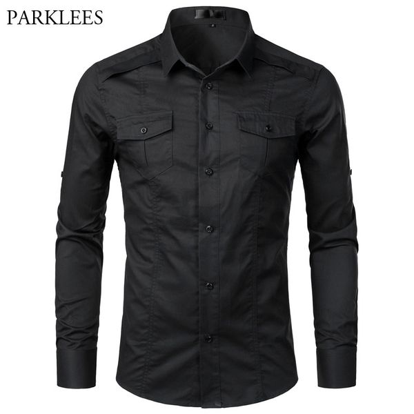 black cargo shirt men long sleeve military style tactical work shirts mens cotton casual comfortable travel chemise homme camisa 210522, White;black
black cargo shirt men long sleeve military style tactical work shirts mens cotton casual comfortable travel chemise homme camisa 210522, White;black