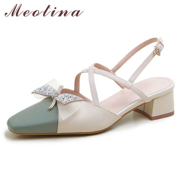 meotina real leather mid heel slingbacks pumps bow crystal women shoes square toe thick heels ladies footwear summer green 40 210608, Black
meotina real leather mid heel slingbacks pumps bow crystal women shoes square toe thick heels ladies footwear summer green 40 210608, Black