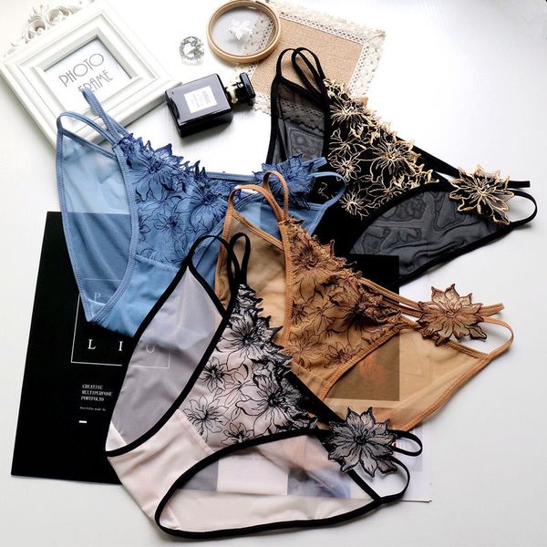 embroidery hollow out women lace underwear mesh low waist women's briefs pure cotton file, Black;pink
embroidery hollow out women lace underwear mesh low waist women's briefs pure cotton file, Black;pink