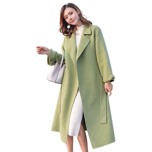 women's wool & blends plus size coat elegant fashionable mid-length korean hepburn style woolen feminine outwear f6, Black
women's wool & blends plus size coat elegant fashionable mid-length korean hepburn style woolen feminine outwear f6, Black