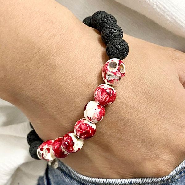 charm bracelets halloween blood horror stone skull bracelet elastic beaded statement festival selling fashion jewelry, Golden;silver
charm bracelets halloween blood horror stone skull bracelet elastic beaded statement festival selling fashion jewelry, Golden;silver
