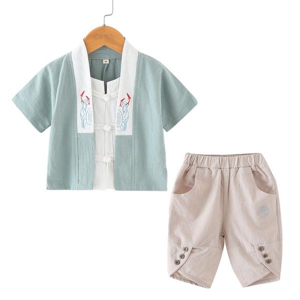 clothing sets boys summer kids sports suit chinese costume baby girls clothes 2pcs cotton tee shirt+ shorts pant, White
clothing sets boys summer kids sports suit chinese costume baby girls clothes 2pcs cotton tee shirt+ shorts pant, White