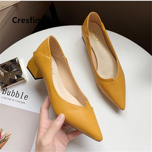 dress shoes cresfimix zapatos dama ladies fashion sweet yellow pu leather pointed toe high heel women green comfortable c9064, Black
dress shoes cresfimix zapatos dama ladies fashion sweet yellow pu leather pointed toe high heel women green comfortable c9064, Black