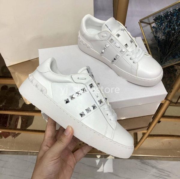 2021 designer pyramid shape rivet white graffiti shoes for men and women casual luxury shoes flat shoe's sports shoes large size many, Black
2021 designer pyramid shape rivet white graffiti shoes for men and women casual luxury shoes flat shoe's sports shoes large size many, Black