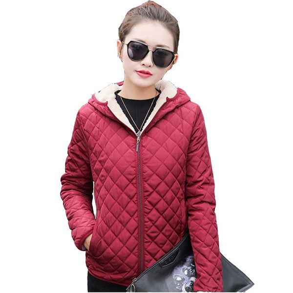 women's trench coats 2021 autumn winter short jacket women cotton coat flocking thick warm parkas middle aged female plus size hooded, Tan;black 
women's trench coats 2021 autumn winter short jacket women cotton coat flocking thick warm parkas middle aged female plus size hooded, Tan;black