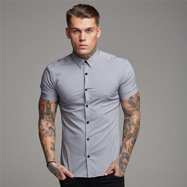 new men's dress shirt casual pure cotton shirts for men short sleeve solid design regular fit fashion breathable, White;black
new men's dress shirt casual pure cotton shirts for men short sleeve solid design regular fit fashion breathable, White;black