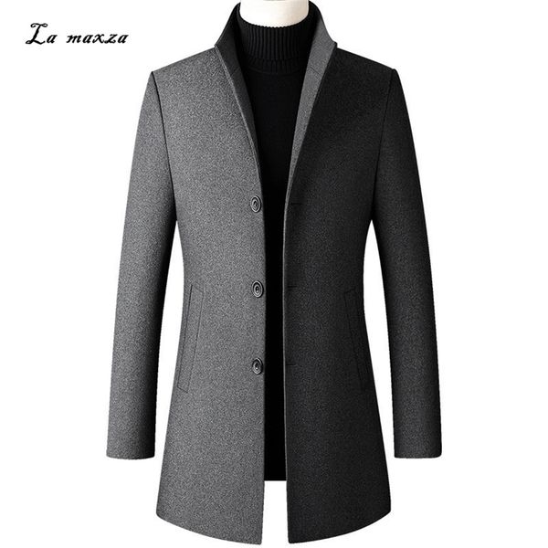 plus size 5xl fashion solid men woolen coat winter smart casual slim cashmere coat 211122, Black
plus size 5xl fashion solid men woolen coat winter smart casual slim cashmere coat 211122, Black