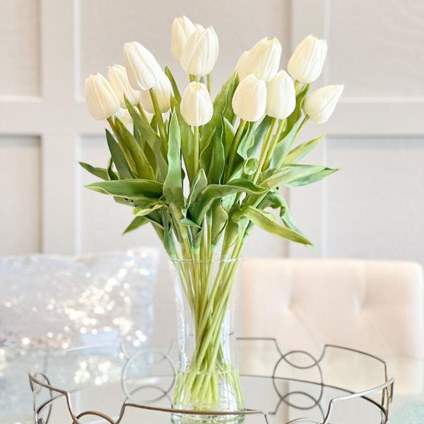 decorative flowers & wreaths 5pcs/bouquet white tulip artificial flower bouquet home decor fake foam plantas artificiales diy wedding decora
decorative flowers & wreaths 5pcs/bouquet white tulip artificial flower bouquet home decor fake foam plantas artificiales diy wedding decora