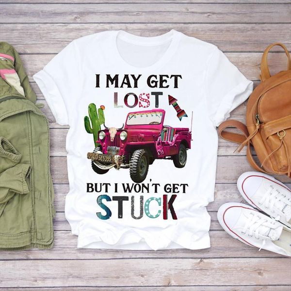 summer truck cactus vintage womens printed cartoon ladies graphic female tee, White
summer truck cactus vintage womens printed cartoon ladies graphic female tee, White