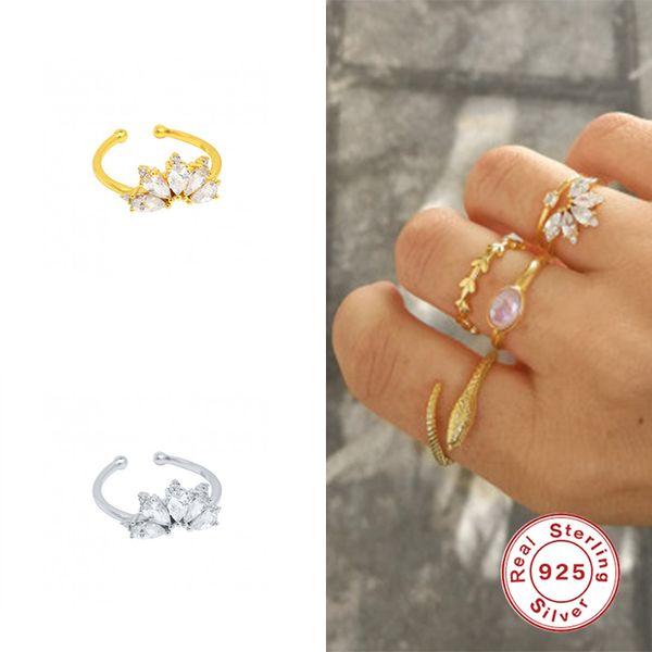 genuine 925 sterling silver adjustable ring jewelry european and american horse eye zircon open rings for birthday charming gift, Slivery;golden
genuine 925 sterling silver adjustable ring jewelry european and american horse eye zircon open rings for birthday charming gift, Slivery;golden