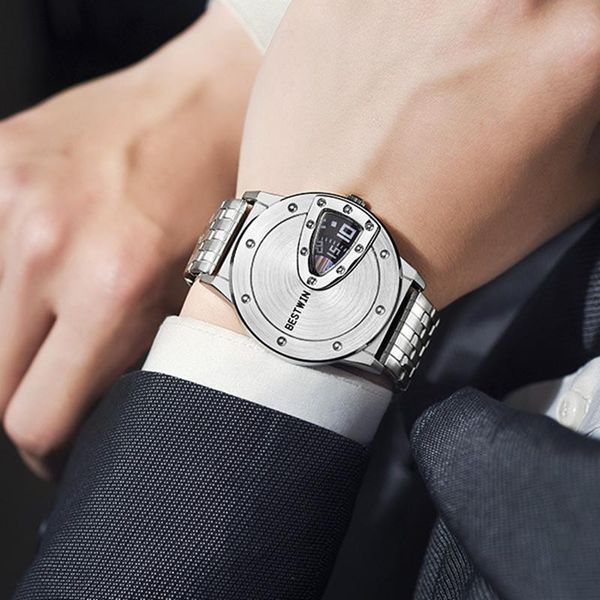 wristwatches 2021 watch is a fashion avant-garde design quartz science fiction shape business men's formal accessories, Slivery;brown
wristwatches 2021 watch is a fashion avant-garde design quartz science fiction shape business men's formal accessories, Slivery;brown