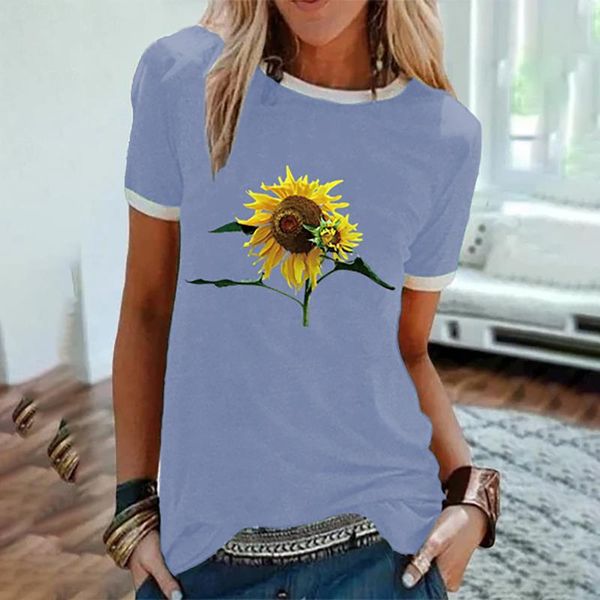 women's t-shirt ladies summer short-sleeved 3d sunflower print pattern printed shirt y2k fun pullover casual sports streetwear 2021, White
women's t-shirt ladies summer short-sleeved 3d sunflower print pattern printed shirt y2k fun pullover casual sports streetwear 2021, White