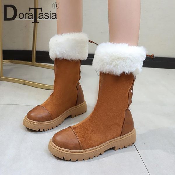 boots doratasia female winter plush 2021 outdoor warm fur women platform thick sole shoelace chunky heels shoes woman, Black
boots doratasia female winter plush 2021 outdoor warm fur women platform thick sole shoelace chunky heels shoes woman, Black