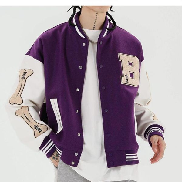 men baseball hip hop harajuku embroidery bone lter patchwork bomber coat fashion high stre casual loose et unisex, Black;brown
men baseball hip hop harajuku embroidery bone lter patchwork bomber coat fashion high stre casual loose et unisex, Black;brown