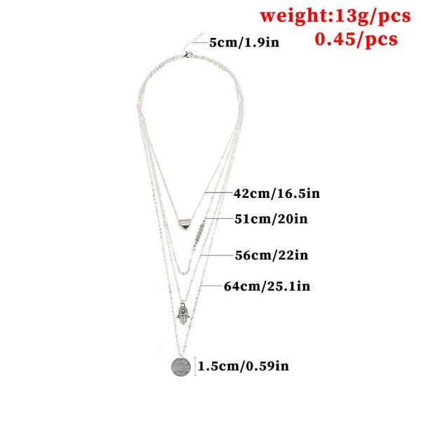 chains states ornaments hand of fatima bead necklace female creative m xl619 chain wafer clavicle love, Silver
chains states ornaments hand of fatima bead necklace female creative m xl619 chain wafer clavicle love, Silver
