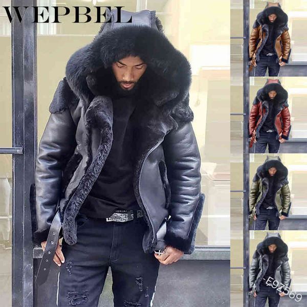 wepbel men's hooded cotton padded et, thick leather collar windbreaker, padded, suitable for winter snow, Black
wepbel men's hooded cotton padded et, thick leather collar windbreaker, padded, suitable for winter snow, Black