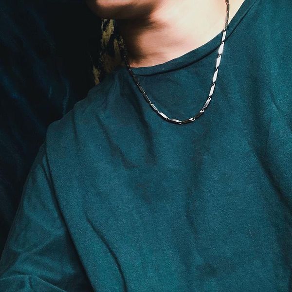 chains necklace trendy korean version of simple chain wild men and women street style melon seed hiphop temperament pendant, Silver
chains necklace trendy korean version of simple chain wild men and women street style melon seed hiphop temperament pendant, Silver