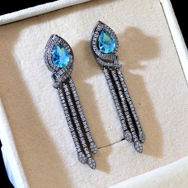 stud cinkile 2021 cubic zirconia long tassel earrings luxury fashion wedding party 3 colors available, Golden;silver
stud cinkile 2021 cubic zirconia long tassel earrings luxury fashion wedding party 3 colors available, Golden;silver
