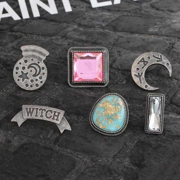 pins, brooches 6pcs/set moon star instrument witch divination lapel pins badge jewelry decorated for shirt bag coat cap gift, Gray
pins, brooches 6pcs/set moon star instrument witch divination lapel pins badge jewelry decorated for shirt bag coat cap gift, Gray