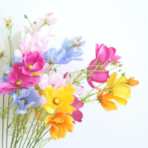 decorative flowers & wreaths 10pcs/lot single branch cosmos artificial flower home decoration daisy fake bouquet wedding wall material
decorative flowers & wreaths 10pcs/lot single branch cosmos artificial flower home decoration daisy fake bouquet wedding wall material