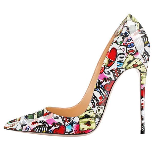 dress shoes graffiti high heels patent leather printed pumps women designers 2021 12cm stiletto heel large size 45, Black
dress shoes graffiti high heels patent leather printed pumps women designers 2021 12cm stiletto heel large size 45, Black
