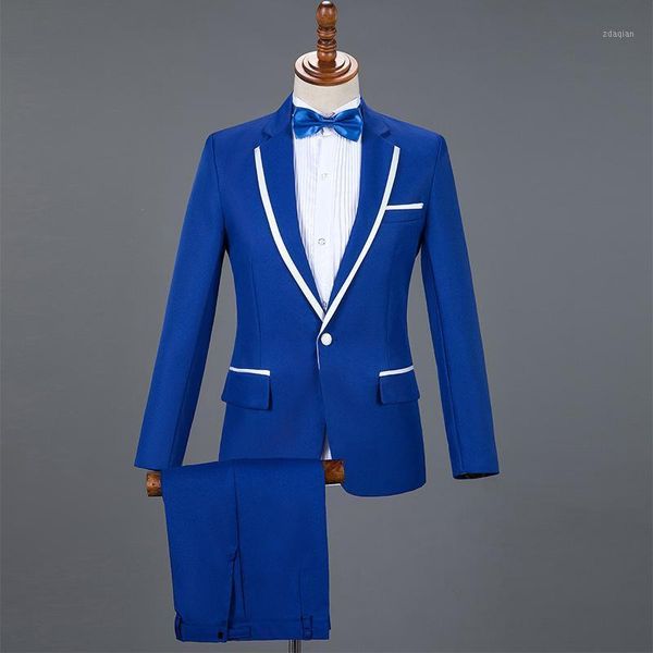 men style joint collar suit performance host master of ceremonies formal dress two pieces men's suits & blazers, White;black
men style joint collar suit performance host master of ceremonies formal dress two pieces men's suits & blazers, White;black