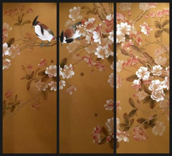 wallpapers hand-painted silk wallpaper painting flower with birds hand painted wall paper many pictures/backgrounds optional
wallpapers hand-painted silk wallpaper painting flower with birds hand painted wall paper many pictures/backgrounds optional