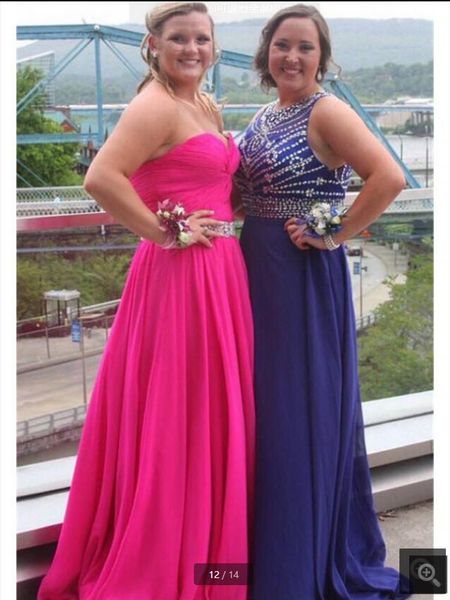 2021 vestido de festa royal blue chiffon a line prom dresses heavily beading sequins open back formal party gowns floor length red carpet lo, Black
2021 vestido de festa royal blue chiffon a line prom dresses heavily beading sequins open back formal party gowns floor length red carpet lo, Black