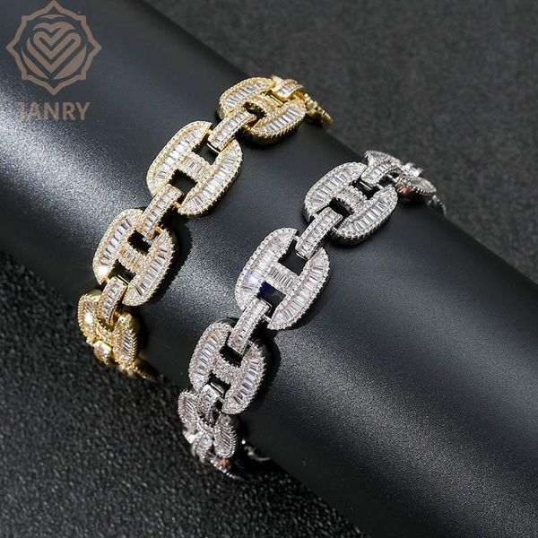 link, chain janry miami 16mm big box clasp cuban link bracelet charm gold silver plated iced out baguette zircon men hip hop jewelry, Black
link, chain janry miami 16mm big box clasp cuban link bracelet charm gold silver plated iced out baguette zircon men hip hop jewelry, Black