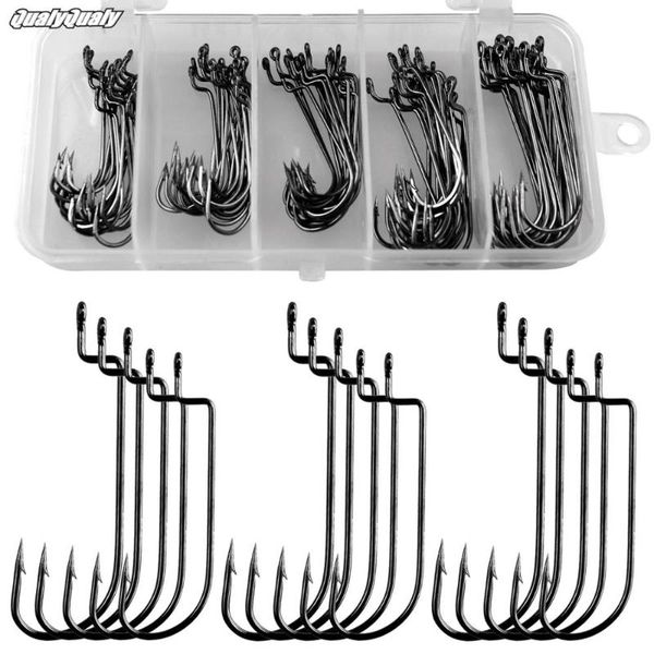 fishing hooks 50pcs/box crank offset hook carbon steel fishhook for soft worm lure 3/0#-2# barbed carp
fishing hooks 50pcs/box crank offset hook carbon steel fishhook for soft worm lure 3/0#-2# barbed carp