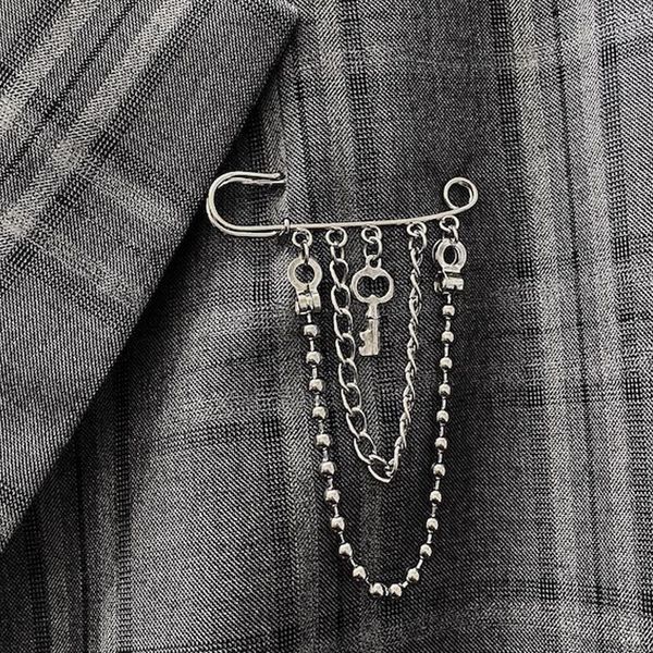 pins, brooches punk pin brooch multilayer metal chain pendant statement design men women egirl accessories, Gray
pins, brooches punk pin brooch multilayer metal chain pendant statement design men women egirl accessories, Gray