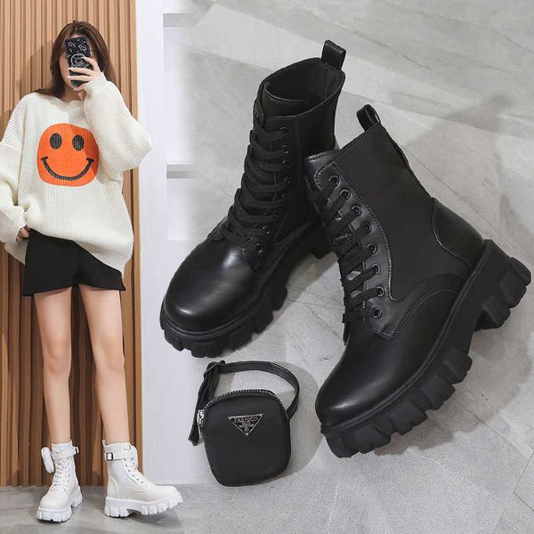 autumn and winter women's boots with small bag short boots punk style martin boots color matching large size women's shoes 43 y101, Black
autumn and winter women's boots with small bag short boots punk style martin boots color matching large size women's shoes 43 y101, Black