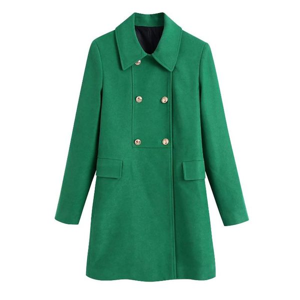 women's wool & blends women thick green long coats jacket loose sleeves pocket 2021 ladies elegant autumn winter coat, Black
women's wool & blends women thick green long coats jacket loose sleeves pocket 2021 ladies elegant autumn winter coat, Black