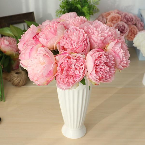 bundle 5 heads silk peony bouquet home decoration wedding party scrapbook fake plants diy pompons artificial roses flowers decorative & wrea
bundle 5 heads silk peony bouquet home decoration wedding party scrapbook fake plants diy pompons artificial roses flowers decorative & wrea