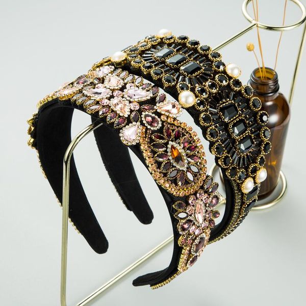 hair clips & barrettes design baroque fashion color geometric rhinestone band women's luxury imitation pearl wide edge street patten, Golden;silver
hair clips & barrettes design baroque fashion color geometric rhinestone band women's luxury imitation pearl wide edge street patten, Golden;silver