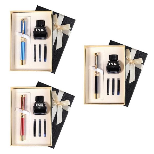 fountain pens classic ebony calligraphy pen dragon head clip kit business signature refillable for gift
fountain pens classic ebony calligraphy pen dragon head clip kit business signature refillable for gift
