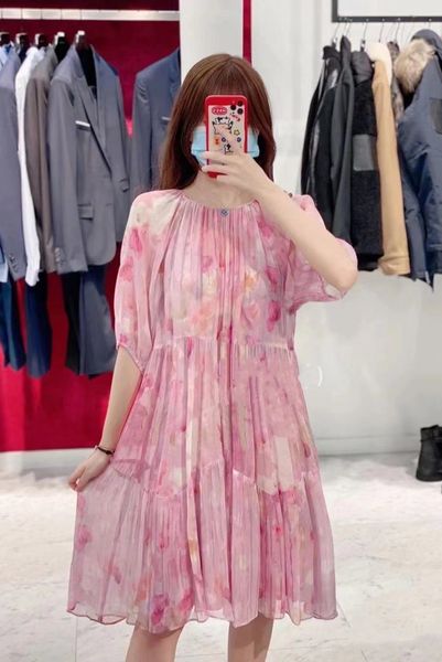 dress 2021 spring and summer products pink blooming floral round neck print loose puff sleeve women ar96, Black;gray
dress 2021 spring and summer products pink blooming floral round neck print loose puff sleeve women ar96, Black;gray